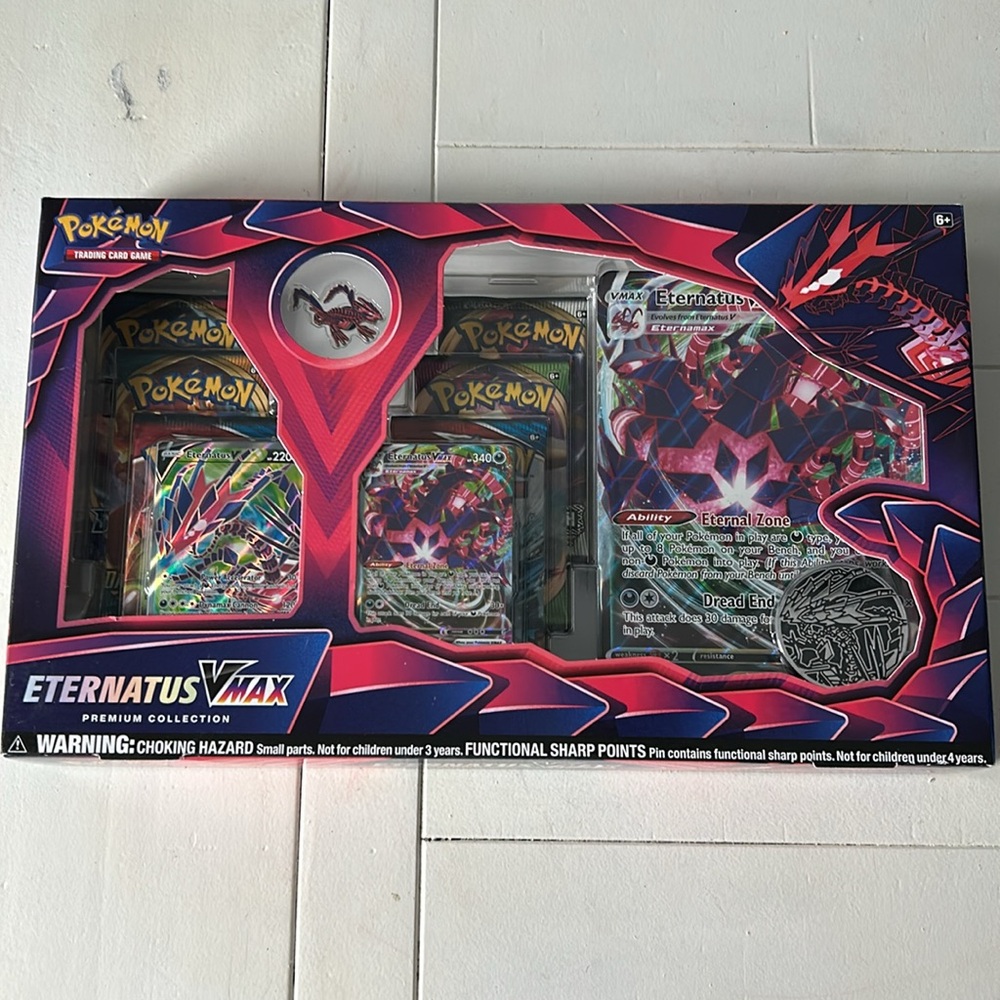 Pokemon TCG Eternatus VMAX Premium Collection Box